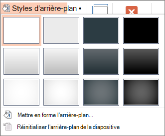 Styles d’arrière-plan PowerPoint