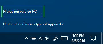 Projection sur ce PC