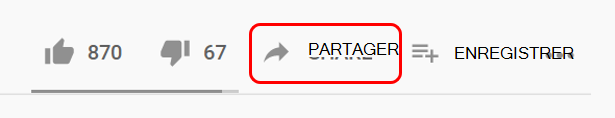 Partage sur YouTube