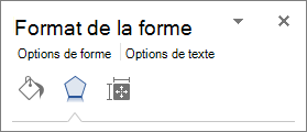 Onglet Effets dans le volet Format de la forme