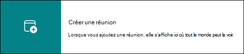 Lien redirigeant l’utilisateur vers le calendrier de son groupe dans Outlook.