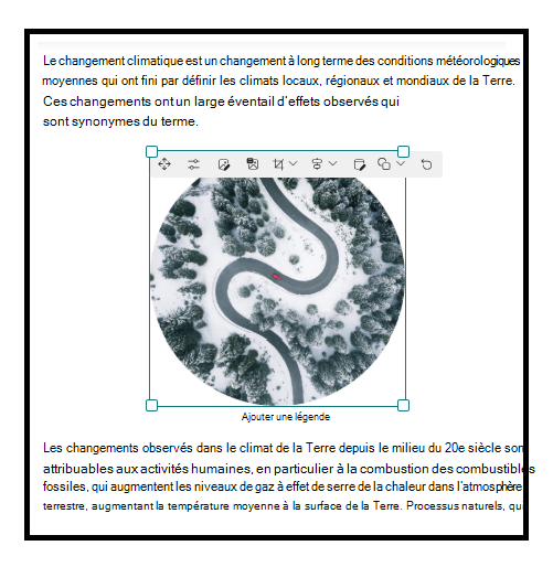 insérer une image dans le composant WebPart texte