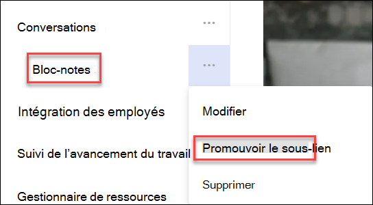 Capture d’écran de la promotion d’un sous-lien