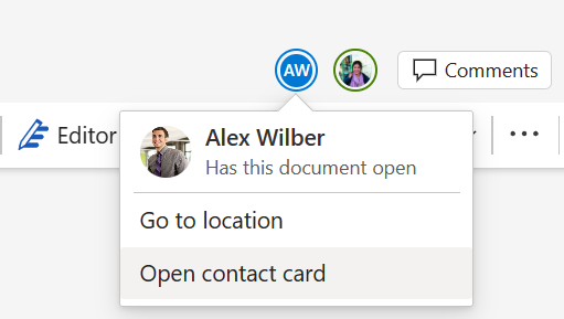 capture d’écran de plusieurs collaborateurs travaillant sur le même document.