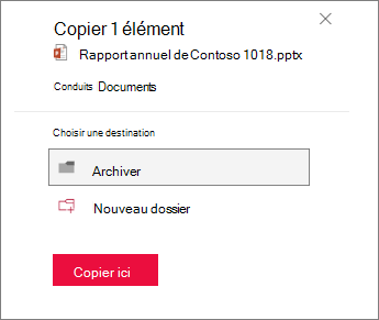 Sélectionner votre destination