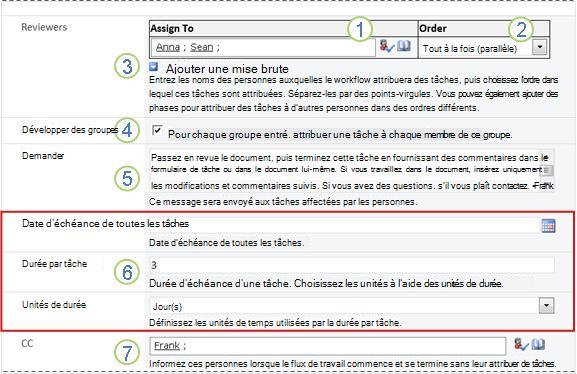 Formulaire d’Initiation avec des numéros