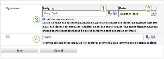 Seconde page du formulaire d’association avec les options entourées