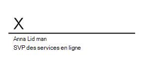 Ligne de signature insérée mais pas encore signée