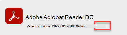 À propos des informations sur adobe version.