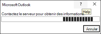 Contact du serveur pour obtenir des informations d’erreur dans Outlook classique