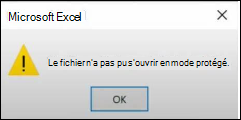 Erreur de fichier d’affichage protégé dans Office
