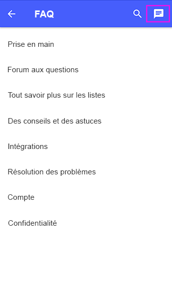 contactez le support technique