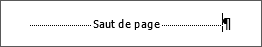 Exemple de saut de page