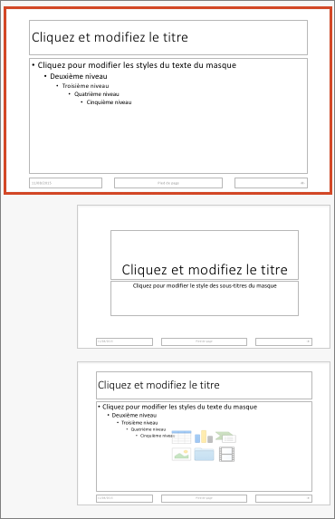 Masque des diapositives dans PowerPoint pour Mac