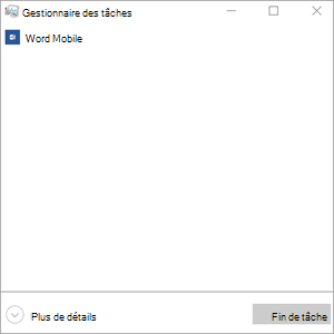 Fin de tâche
