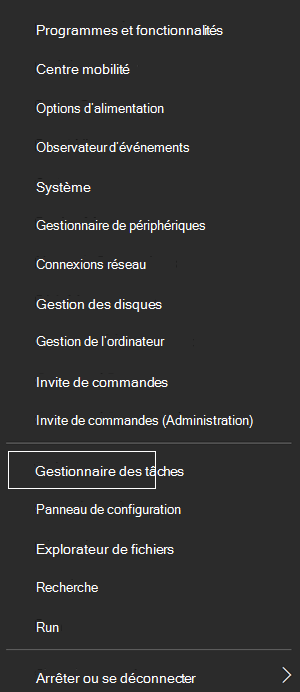 Gestionnaire des tâches