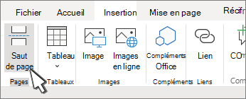 Bouton saut de page