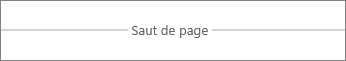 Saut de page dans Word Online