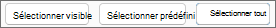 Boutons permettant de sélectionner des styles à autoriser ou à restreindre