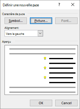 Nouvel écran à puce avec l’image sélectionnée