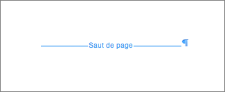 Exemple de saut de page