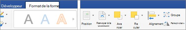 Pour aligner un ou plusieurs objets que vous avez sélectionnés, cliquez sur Aligner