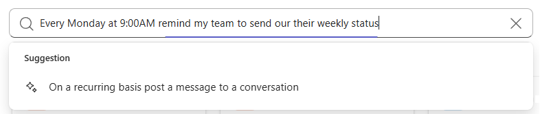 Suggestion d’IA dans la zone de recherche