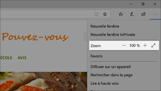 La Loupe agrandit des parties de votre écran pour les rendre plus visibles.