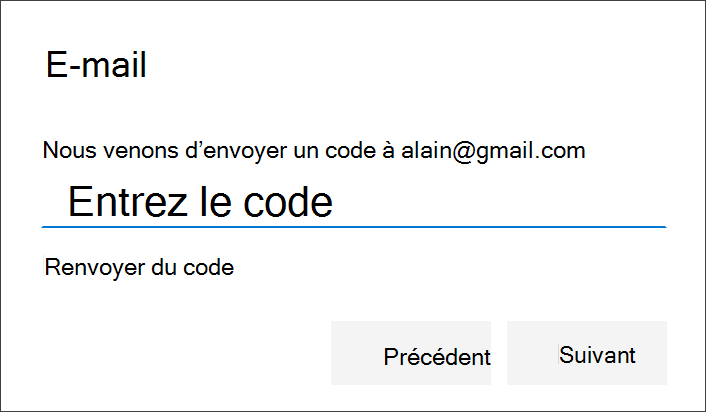 Ajouter le numéro de téléphone et choisir la méthode de l'envoi de SMS