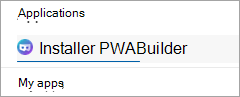 Installer en tant qu’application