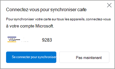 Se connecter pour synchroniser