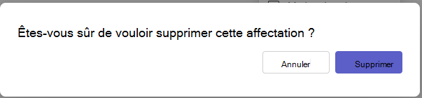 zone Supprimer