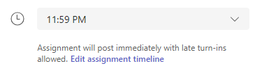 Modifier la chronologie des devoirs