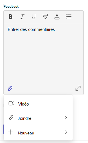 Capture d’écran du commentaire.