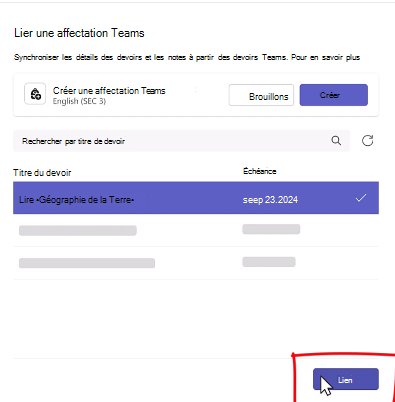Devoirs non liés