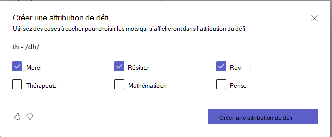 Capture d’écran du défi.