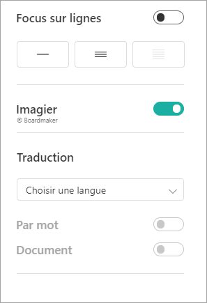 Préférences de lecture