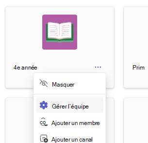 Gérer l’équipe