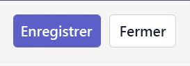Capture d'écran de l'option fermer/enregistrer dans les détails de la réunion sur la version Web de Teams