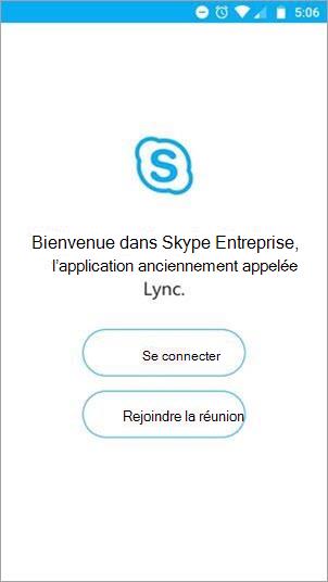 Appuyez sur le bouton Participer à une réunion