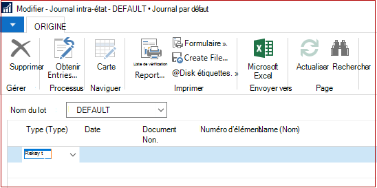 Exportation du fichier Intrastat