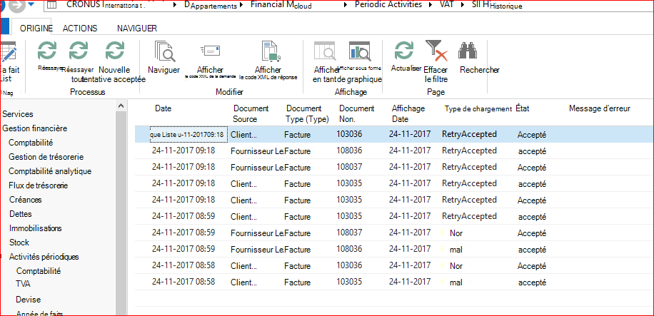 Page Historique DES SII