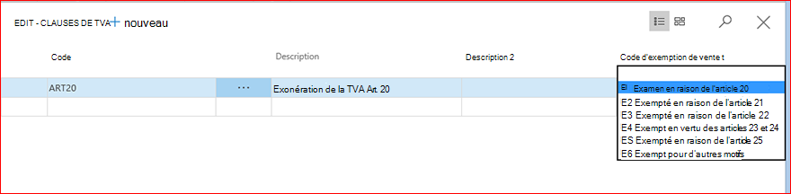 Informations sii sur les clauses de TVA