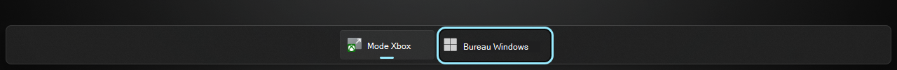 Affichage des tâches de bureau Windows