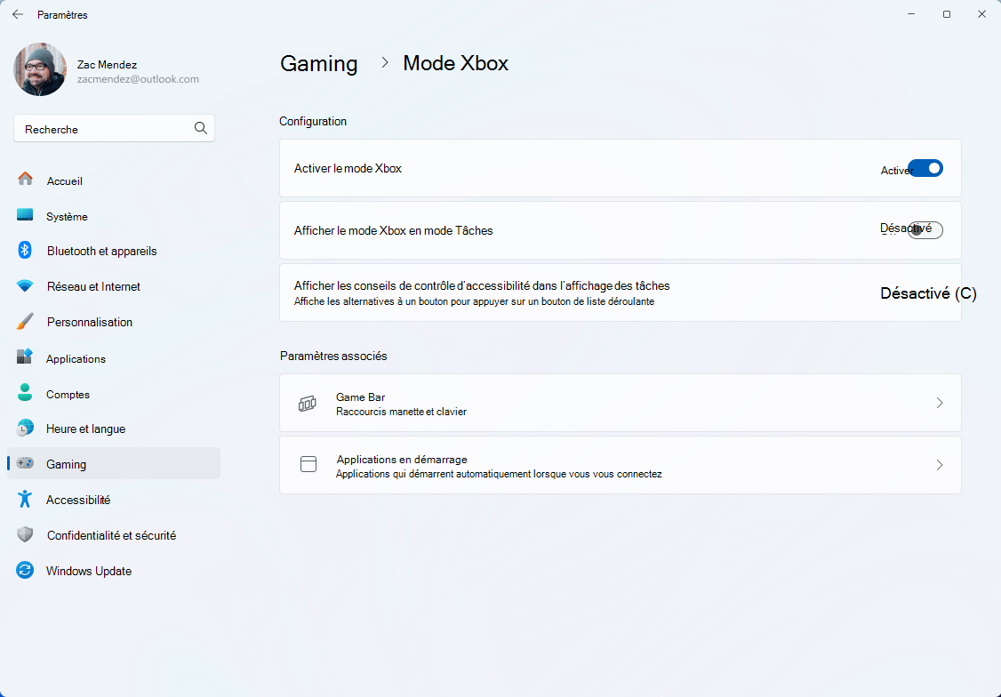 Mode Xbox