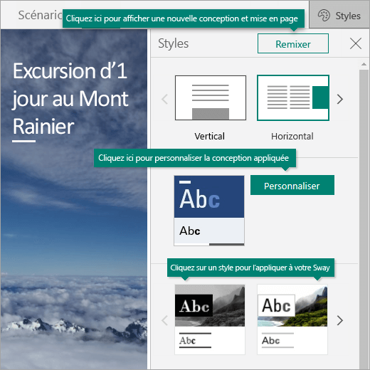 Options de styles dans Sway