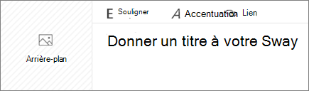 Zone de texte Titre de votre Sway.