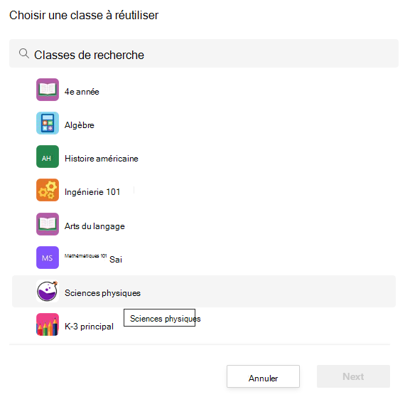 Classes