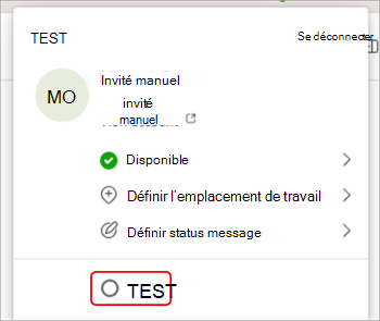 Capture d’écran montrant comment changer d’organisation dans Microsoft Teams.