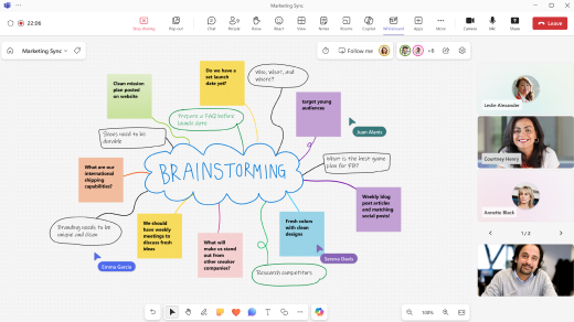 Utilisation du tableau blanc dans Teams